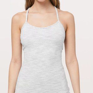 Lululemon Grey Striped Power Y Tank Top (6)